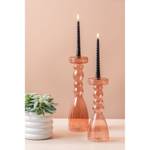 Kerzenständer Pawn - Zartes Pink - Glas - 11 x 31 x 11 cm