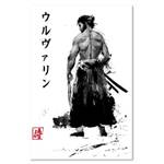 Leinwandbild Samurai Japan 80 x 120 cm