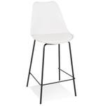 Tabouret De Bar LEMON Blanc - Noir