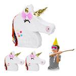 3 x Pinata Einhorn 3er Set