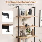 Leiter-Bücherregal NM0361ZMDE Braun - Holzwerkstoff - 30 x 180 x 60 cm