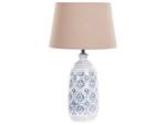 Lampe de table PALAKARIA Beige - Bleu - Blanc - Céramique - 26 x 45 x 26 cm