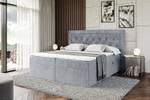 Boxspringbett NOEL Grau - Breite: 160 cm - H3