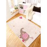 Tapis pour enfant Happy Zoo Elephant Blanc - Textile - 120 x 10 x 180 cm