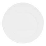 Assiette plate Ellipse  x6 Blanc - Porcelaine - 28 x 3 x 28 cm