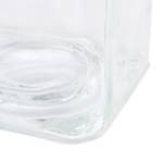 6 x Vorratsglas Braun - Bambus - Glas - Kunststoff - 10 x 21 x 10 cm