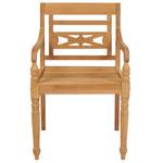 Chaise de jardin Marron - 52 x 55 cm - Bois/Imitation - En partie en bois massif