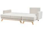 Ecksofa SIRO Beige - Creme - Eiche Hell - Armlehne davorstehend rechts - Ecke davorstehend links - Schlaffunktion davorstehend links