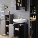 Mobilier de salle de bains Irma Anthracite - Anthracite brillant