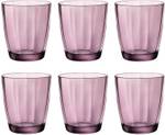 Wasserglas Pulsar 6er Set Violett - Glas - 2 x 9 x 9 cm