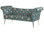 Chaiselongue NANTILLY Blau - Gold