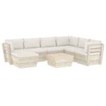 Garten-Lounge-Set (8-teilig) 3016490-18 Weiß - Holzwerkstoff - Holzart/Dekor - 60 x 30 x 60 cm