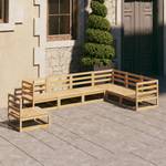 Garten-Lounge-Set (7-teilig) 3009825-1 Braun - Massivholz - Holzart/Dekor - 70 x 67 x 70 cm