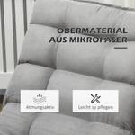 Bodensofa 839-423V00LG Glas Grau