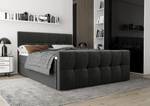 Boxspringbett NATHIE 180x200 Monolith 92 Grau