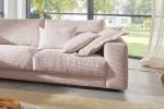 Sofa MADELINE Ecksofa Cord Pink - Ecke davorstehend links