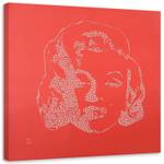Monroe Marilyn Rot Wandbilder Pop art