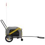 Remorque vélo pour chien 3028771-1 Jaune - 52 x 122 cm