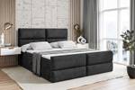 Boxspringbett BOXI3-Z Schwarz - Breite: 200 cm - H3