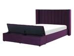 Lit double NOYERS Mauve - Largeur : 170 cm