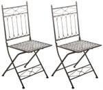 Chaises de jardin Asina Lot de 2 Bronze