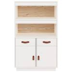 Highboard DE9585 Weiß - Massivholz - 40 x 109 x 67 cm