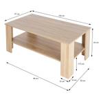 Couchtisch 100x43x57 cm Sonoma Eiche Braun - Holzwerkstoff - 55 x 43 x 98 cm