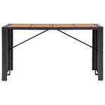 Bar de jardin (lot de 9) 3001942-2 Noir - Bois massif - Bois/Imitation - 80 x 110 x 200 cm