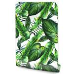 Papier Peint FEUILLES Tropicales Plantes Noir - Marron - Vert - Blanc - Papier - Textile - 53 x 1000 x 1000 cm