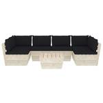 Garten-Lounge-Set (7-teilig) 3016490-17 Schwarz