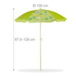 Chaises table enfants avec parasol Vert