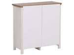 Sideboard KIRKLAND Beige - Braun - Weiß - Holzwerkstoff - 80 x 81 x 33 cm