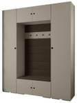 Garderobe Inova 2 Z13 Schwarz - Braun - Grau - Schwarz