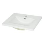 Lavabo D16 61cm 30mm bord Blanc - Céramique - 61 x 17 x 47 cm