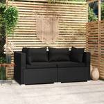 Salon de jardin (lot de 2) 3013629-12 Noir