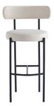 Lot de 2 tabourets de bar LARS Beige