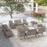 Garten-Lounge-Set (16-teilig) 3012364-2 Grau - Anzahl Teile im Set: 16