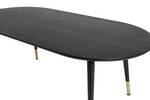 Table basse DIPP CT60 Noir - Bois manufacturé - Textile - 60 x 47 x 120 cm