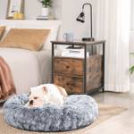 Hundebett Auckland Grau - Textil - 80 x 20 x 80 cm