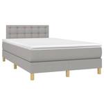 Boxspringbett 3017288-26 Hellgrau - 120 x 203 cm