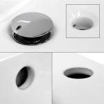 Waschbecken 810x465x175mm Weiß Weiß - Keramik - 47 x 18 x 81 cm