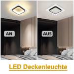 LED Deckenleuchte Harmonie Weiß - Kunststoff - 24 x 7 x 24 cm