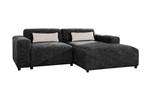 Ecksofa ROLIA Schwarz