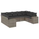 Gartensitzgruppe K1565(9-tlg) Grau - Massivholz - 69 x 62 x 62 cm