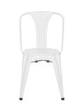 Chaise metal industriel BROOK (lot de 2) Blanc