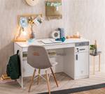 Bureau Snow Blanc - Bois manufacturé - 58 x 75 x 138 cm