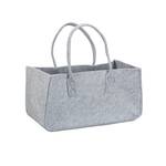 8 x Kaminholztasche aus Filz grau Grau