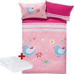 Kinder-Bettwäsche Sparpaket 3-tlg. 11650 Pink - Textil - 100 x 1 x 135 cm