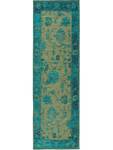 Läufer Frencie Türkis - Textil - 80 x 1 x 250 cm