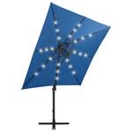 Ampelschirm mit LED-Beleuchtung Blau - 250 x 230 x 250 cm